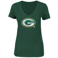 Majestic Packers W V-Neck Defiant Victory