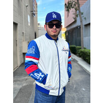 JH Design LA 2024 WS Champs Cream/Royal Full-Zip Bomber Jacket
