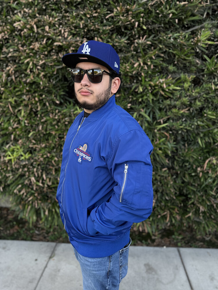 JH Design LA 2024 WS Champs Royal F/Z Bomber Jacket