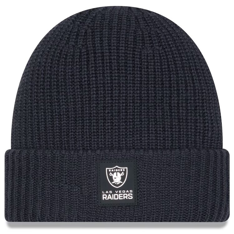 New Era Raiders NE 2025 Sideline Collection Sport Cuffed Knit