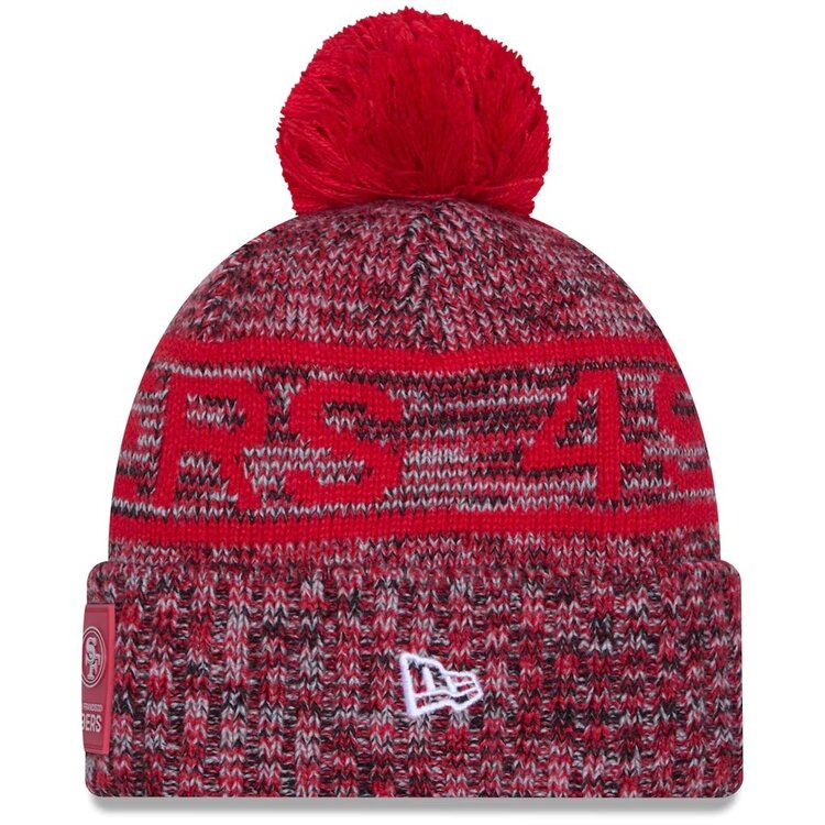 New Era 49ers NE 2025 Sideline Collection Sport Pom Knit