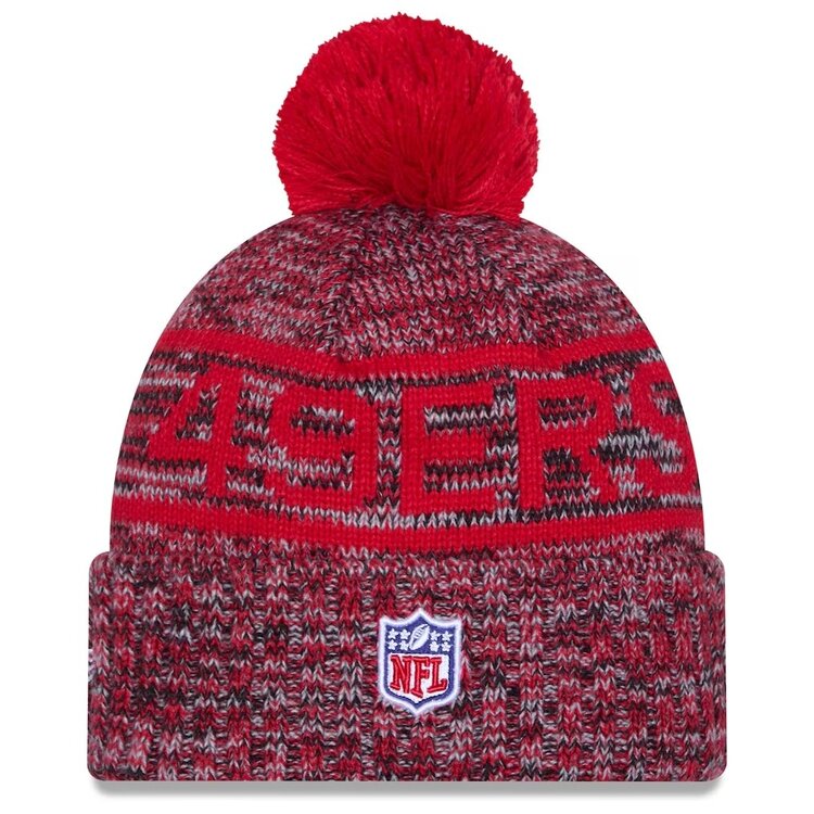 New Era 49ers NE 2025 Sideline Collection Sport Pom Knit