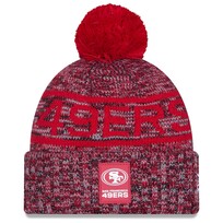 New Era 49ers NE 2025 Sideline Collection Sport Pom Knit