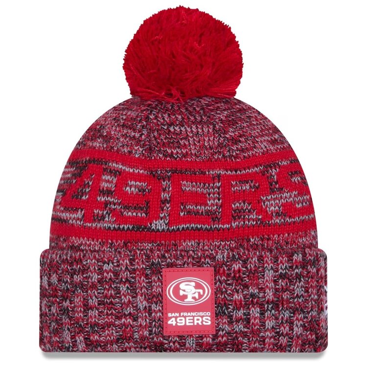 New Era 49ers NE 2025 Sideline Collection Sport Pom Knit