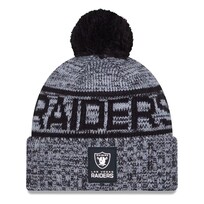 New Era Raiders NE 2025 Sideline Collection Sport Pom Knit