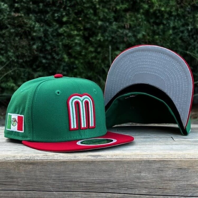 New Era Mexico Kids Green/Red Fitted