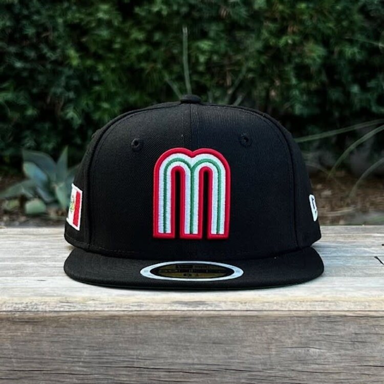 New Era Mexico Kids Black Team Fitted