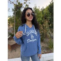 47 Brand Dodgers 47 W Cadet Blue Wrapped Up Kennedy Hoodie