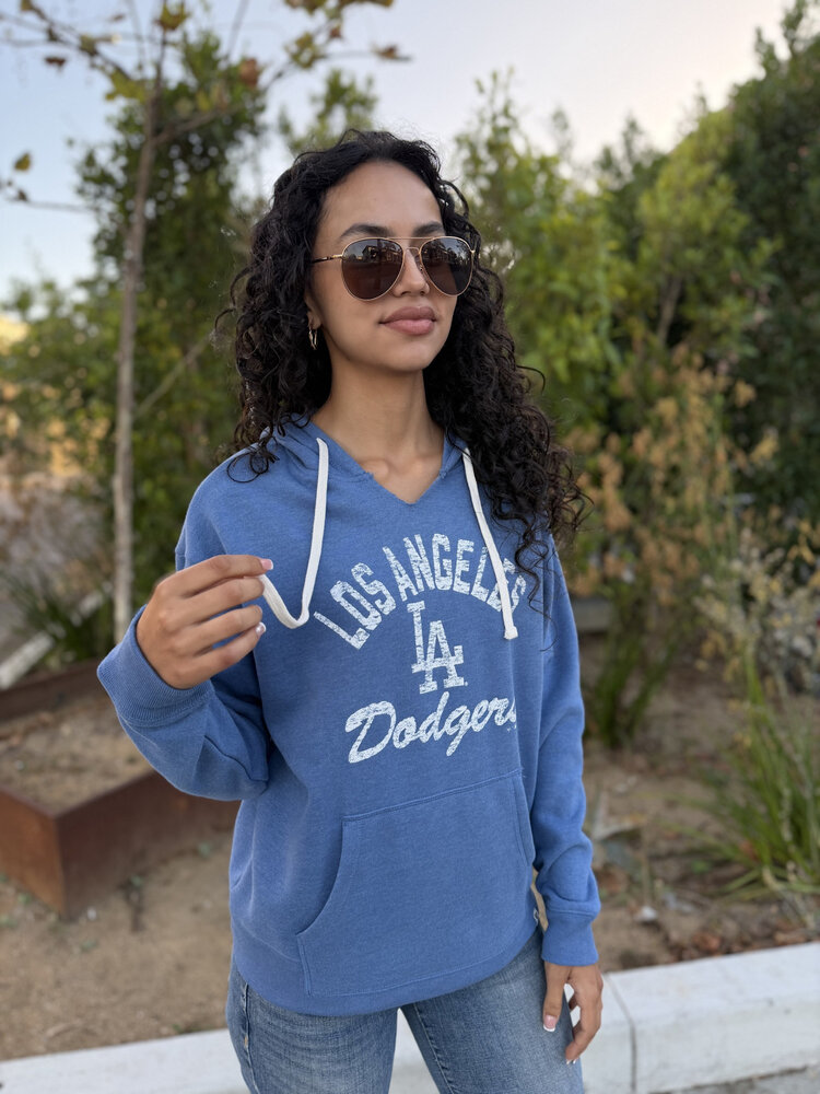 47 Brand Dodgers 47 W Cadet Blue Wrapped Up Kennedy Hoodie