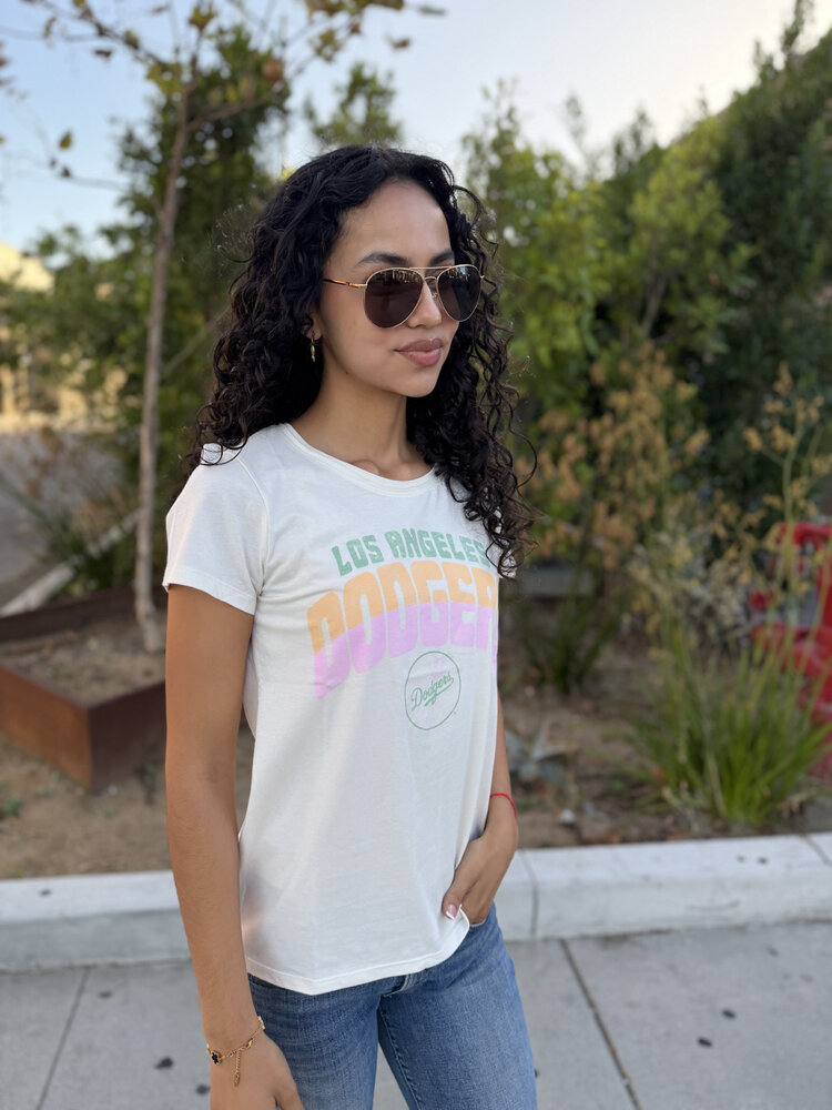 47 Brand Dodgers 47 W Sandstone Far Out Frankie Tee