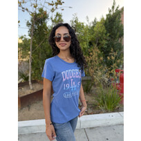 47 Brand Dodgers 47 W Cadet Blue Mellow Out Frankie Tee