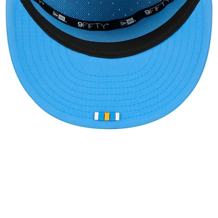 New Era Chargers Powder Blue 2025 Sideline Split Panel 950 Snapback