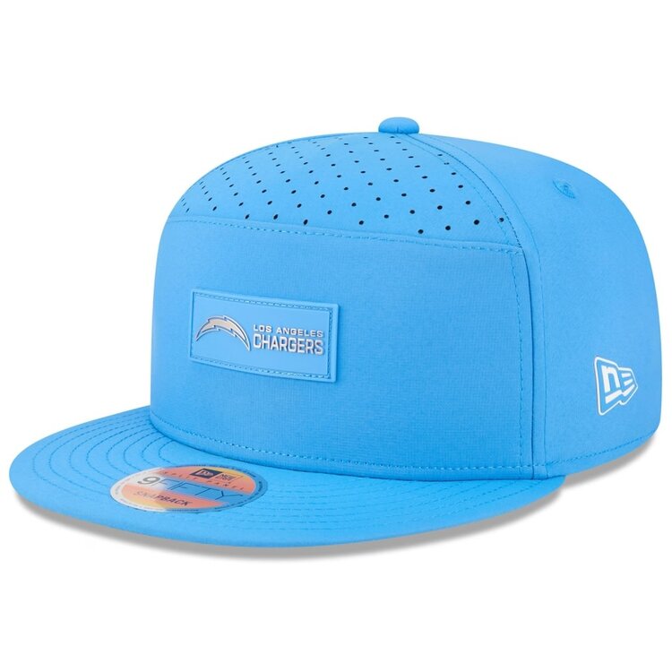 New Era Chargers Powder Blue 2025 Sideline Split Panel 950 Snapback