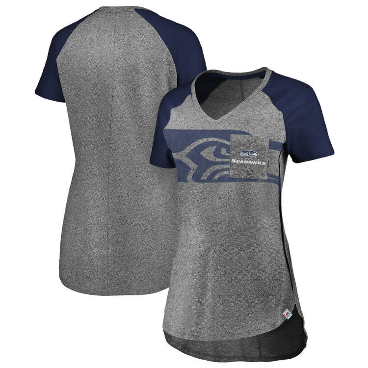 Majestic Seahawks W Static Pocket Tee