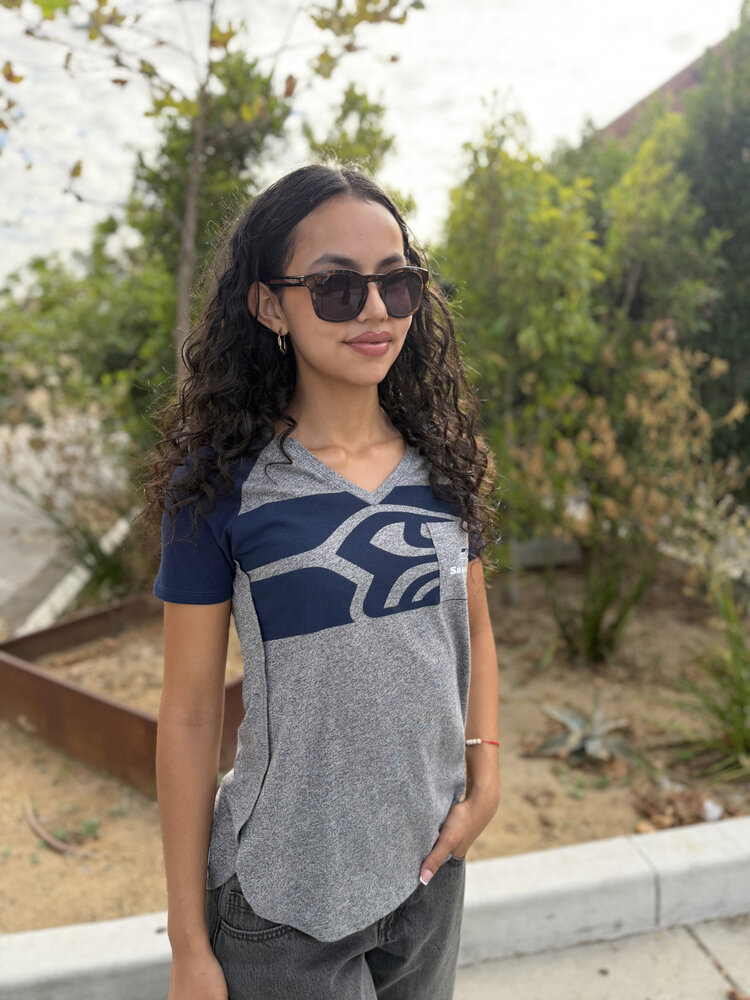 Majestic Seahawks W Static Pocket Tee