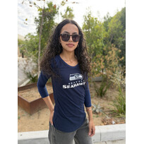 Majestic Seahawks W Hyper Raglan