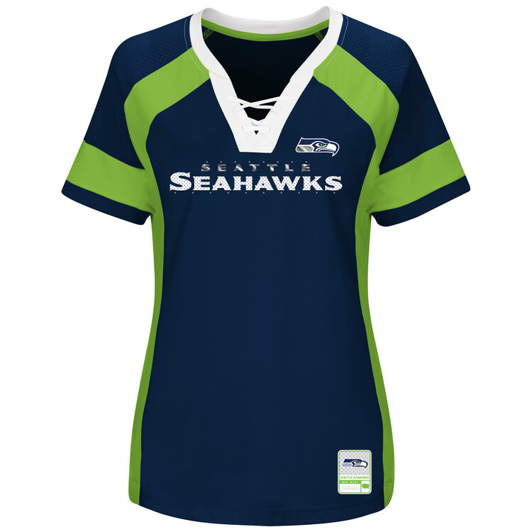 Majestic Seahawks W '17 Draft Me Navy