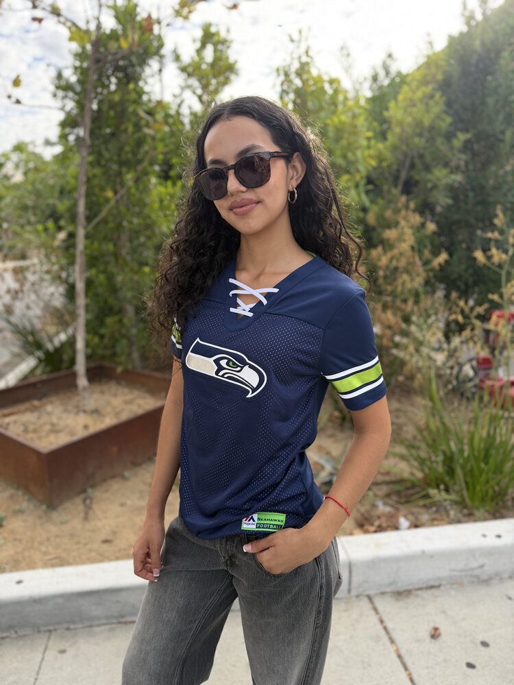 Majestic Seahawks W 18 Draft Me Navy