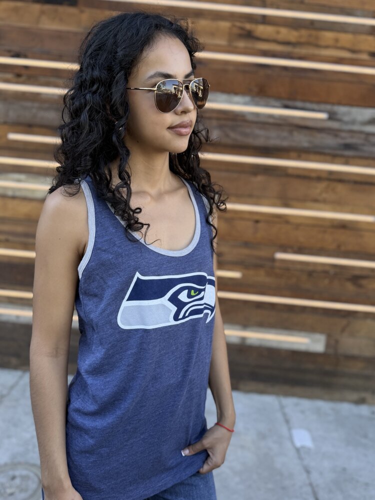 Majestic Seattle Seahawks W Tank Tested Heather Blue