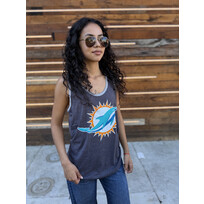 Majestic Dolphins W Tank Tested Charcoal