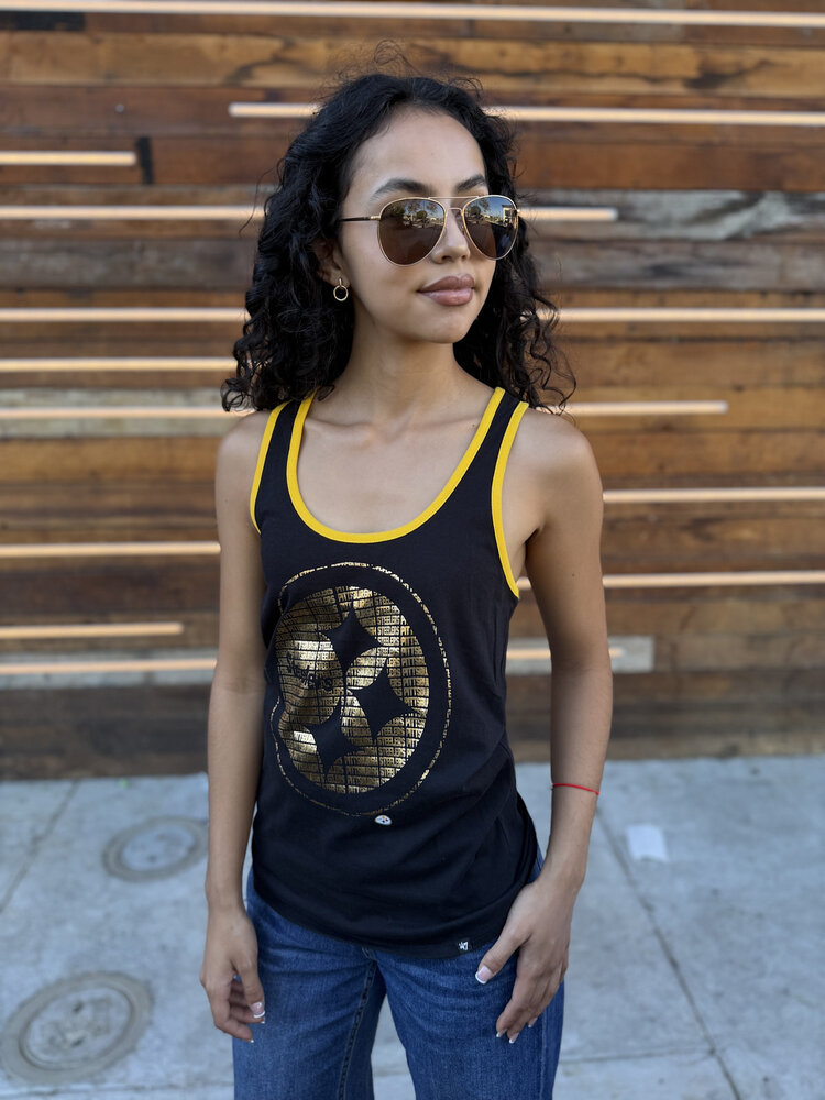 47 Brand Steelers W Tank 47Brand Clutch Black