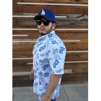 Reyn Spooner LA Dodgers Reyn Spooner Kekai White Shooting Ball Button-Down
