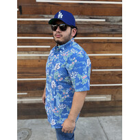 Reyn Spooner LA Dodgers Reyn Spooner Royal Sakura Spring Performance Button-Down