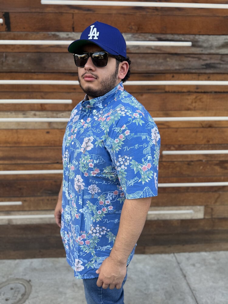 Reyn Spooner LA Dodgers Reyn Spooner Royal Sakura Spring Performance Button-Down