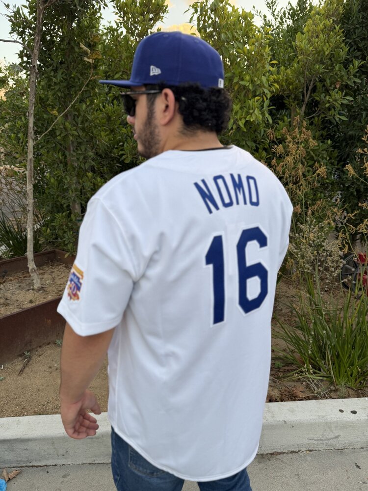 Mitchell and Ness LA Dodgers Men's Mitchell & Ness Authentic 1997 Hideo Nomo #16 Jersey White
