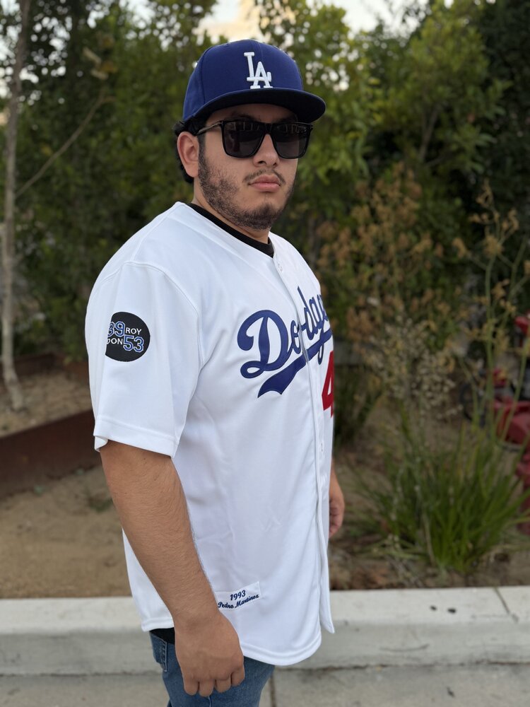 Mitchell and Ness LA Dodgers Men's Mitchell & Ness Authentic 1993 Pedro Martinez #45 Jersey White