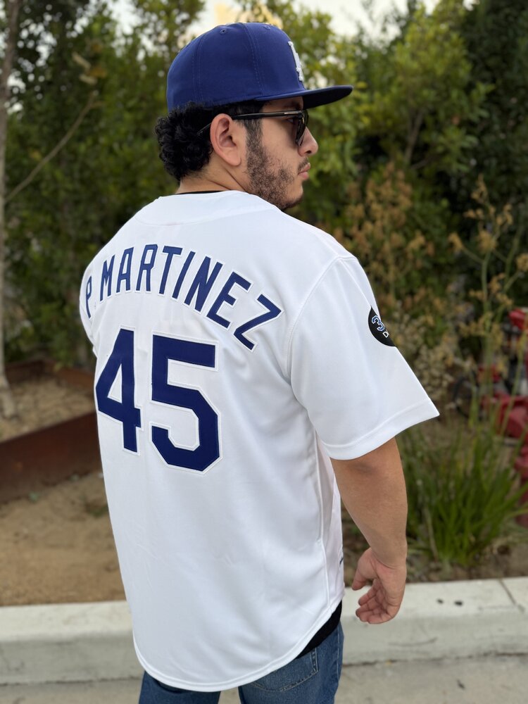 Mitchell and Ness LA Dodgers Men's Mitchell & Ness Authentic 1993 Pedro Martinez #45 Jersey White