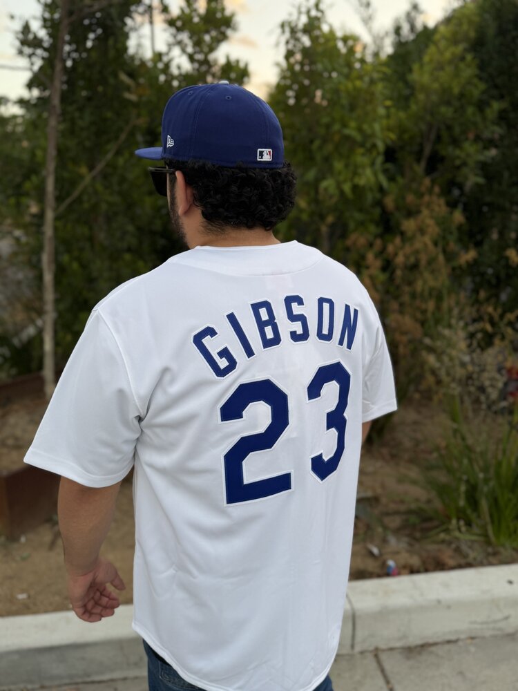 Mitchell and Ness MLB Los Angeles Dodgers Men's M&N Authentic 1988 Kirk Gibson #23 Jersey White