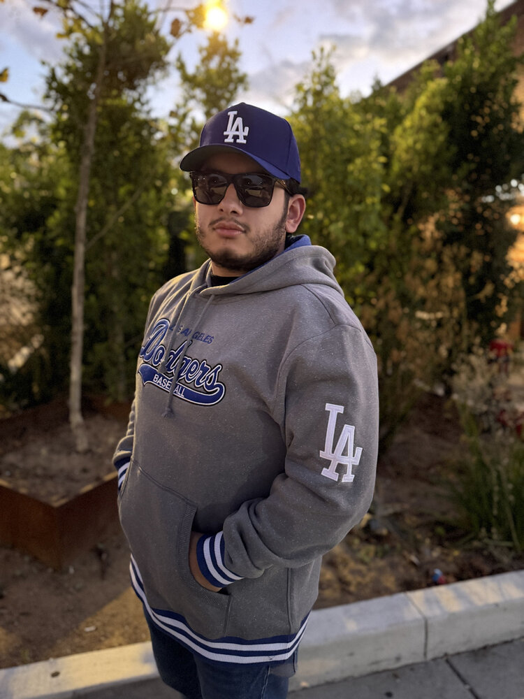 Mitchell and Ness LA Dodgers M&N Snow Washed Fleece Hoodie