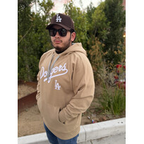Antigua LA Khaki Pullover Hoodie Wordmark