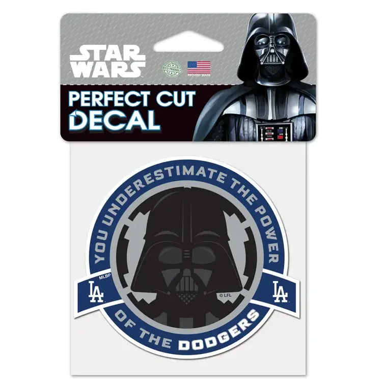 Wincraft Small Decal 4x4 Dodgers x Darth Vader