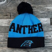 NFL NFL Carolina Panthers Toddler Cuffed Knit w/ Pom Blue Black