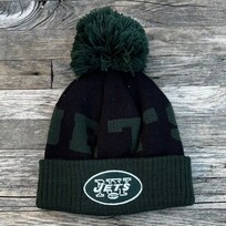 NFL NFL New York Jets Toddler Cuffed Knit w/ Pom Green Black