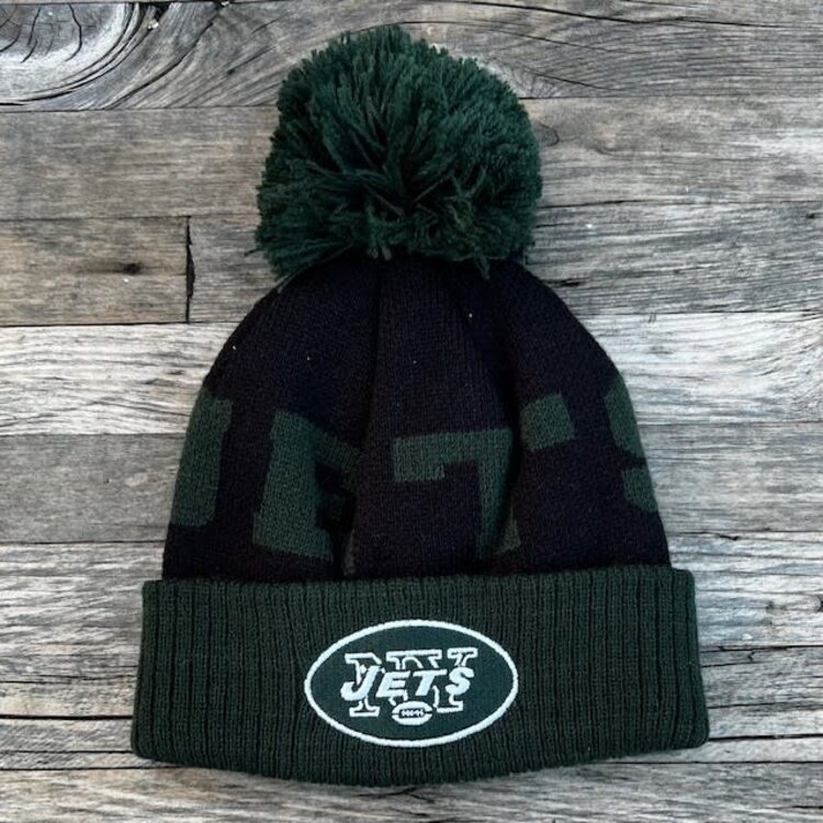 NFL NFL New York Jets Toddler Cuffed Knit w/ Pom Green Black