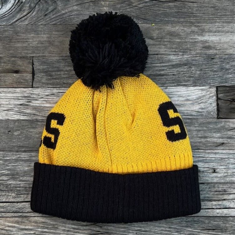 NFL NFL Pittsburgh Steelers Toddler Cuffed Knit w/ Pom Gold Black