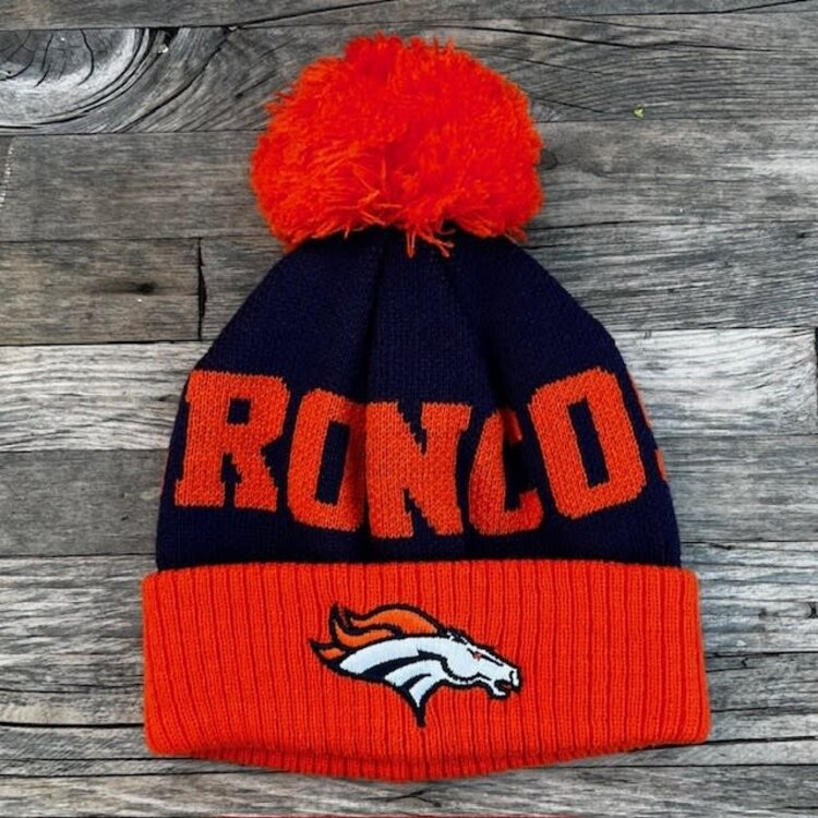NFL NFL Denver Broncos Toddler Cuffed Knit w/ Pom Orange Navy