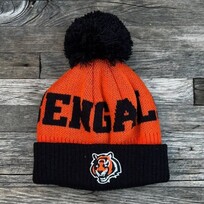 NFL NFL Cincinnati Bengals Toddler Cuffed Knit w/ Pom Orange Black