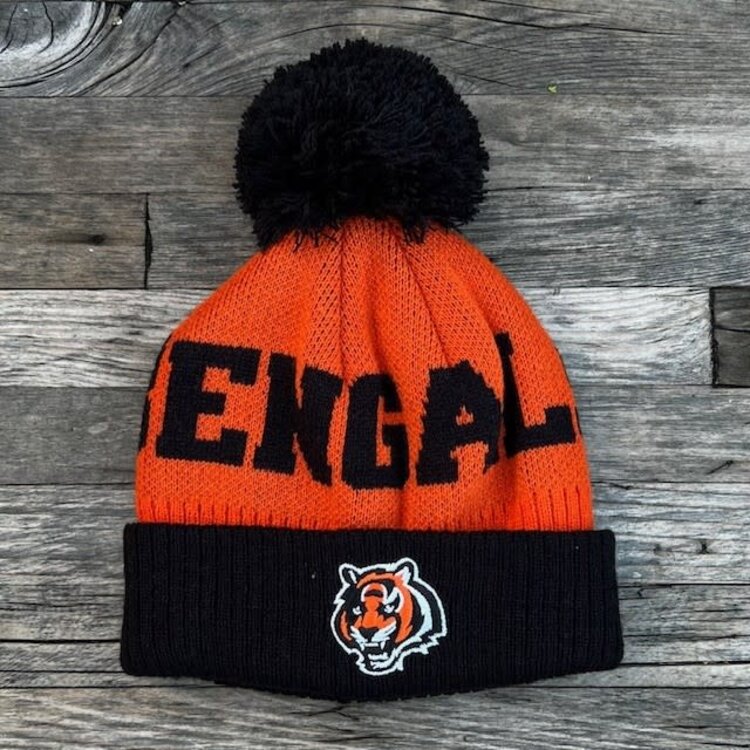 NFL NFL Cincinnati Bengals Toddler Cuffed Knit w/ Pom Orange Black