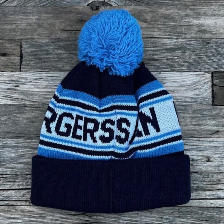 NFL Los Angeles Chargers Newborn Striped Cuffed Knit Hat with Pom