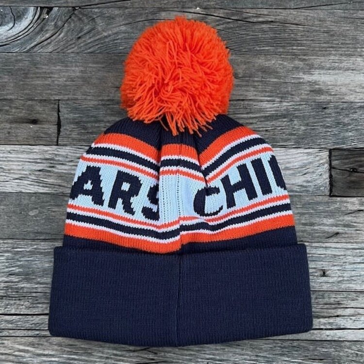NFL Chicago Bears Newborn Striped Cuffed Knit Hat with Pom