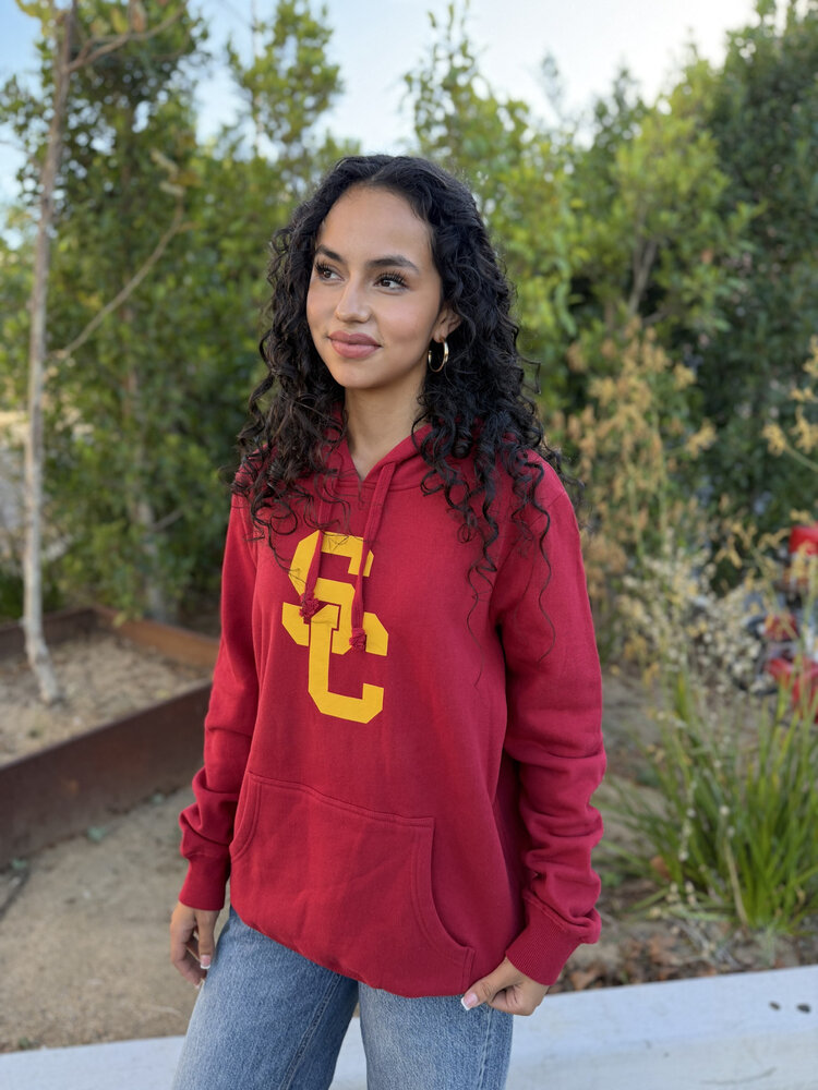 USC Trojans W SC Interlock P/O Hoodie