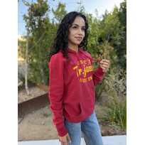 USC Trojans W Kim P/O Hoodie Cardinal