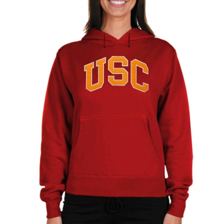 USC Trojans W Breakwater Hood Cardinal