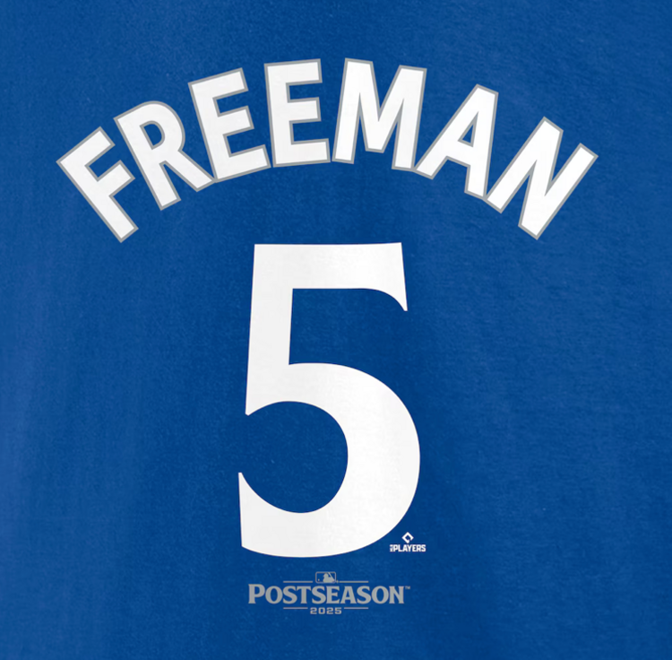 Fanatics LA Dodgers Men's 2025 World Series Freeman N&N T-Shirt