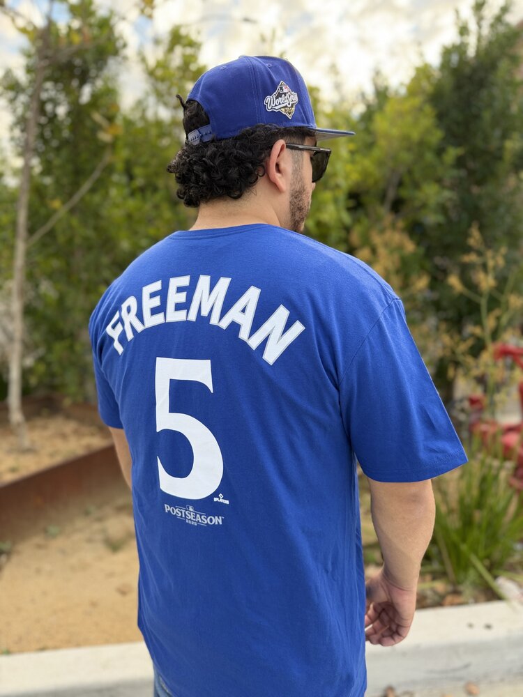 Fanatics LA Dodgers Men's 2025 World Series Freeman N&N T-Shirt