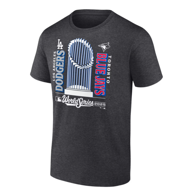 Fanatics Dodgers v Blue Jays World Series Match Up T-Shirt